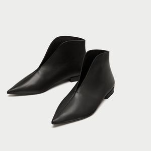 Zara AW17 Size 5 Black Ankle Boots